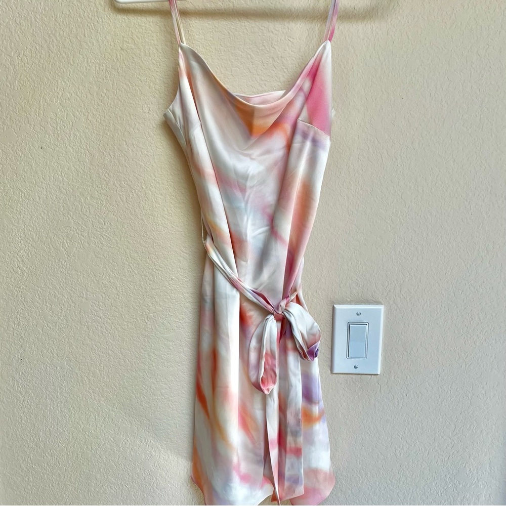Express Pastel Cowl Neck Slip Dress
